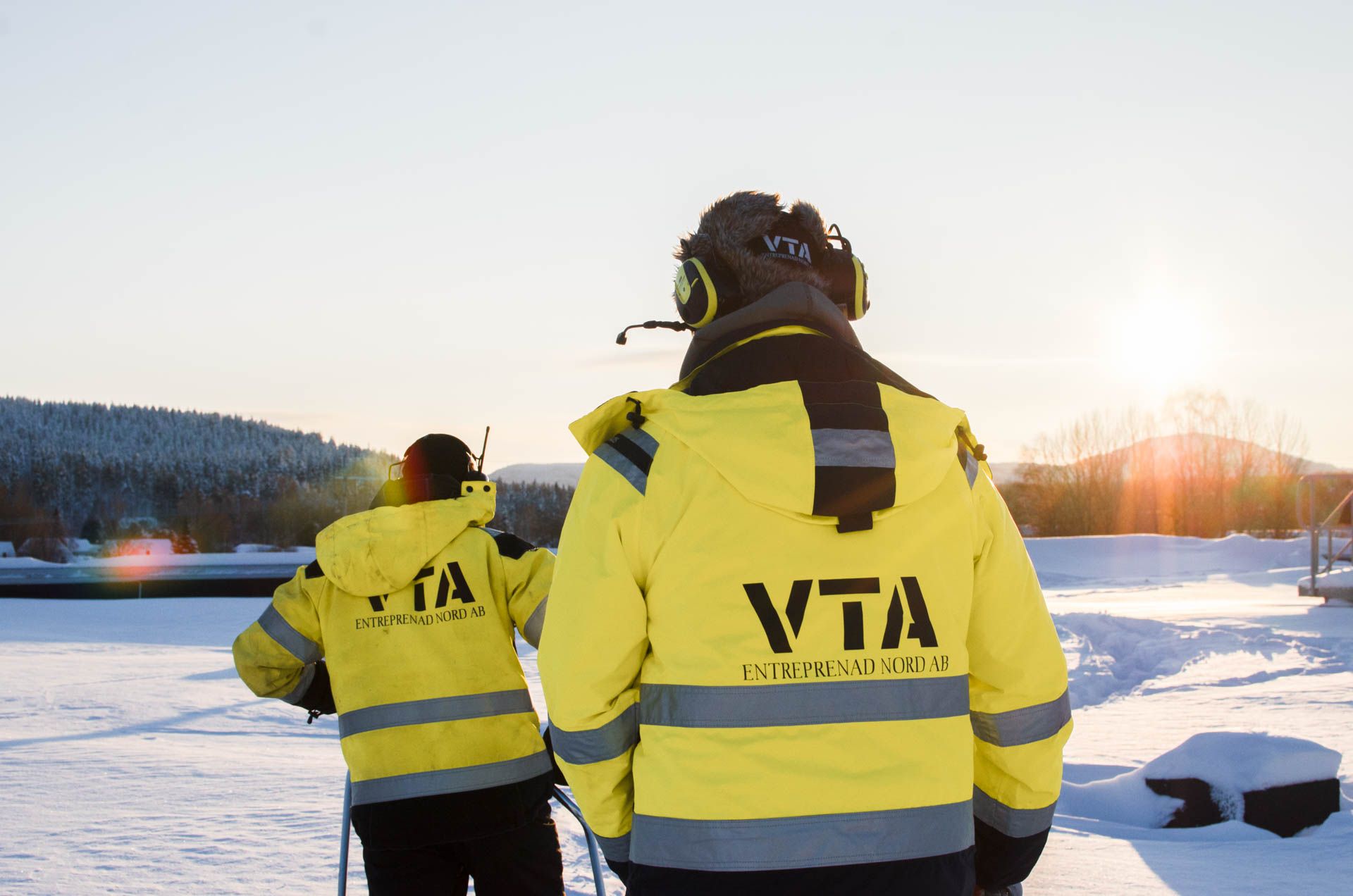 VTA-personal i snö